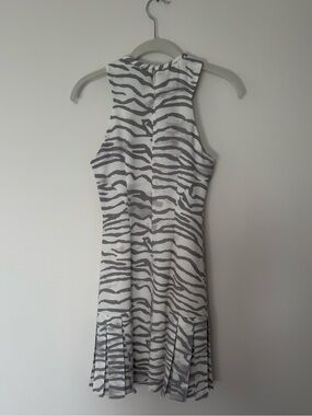 Rebecca Taylor Zebra Print Sleeveless Dress